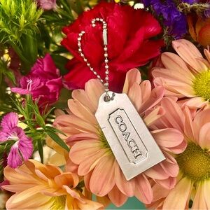 Coach Keychain / Bag Charm in Silver